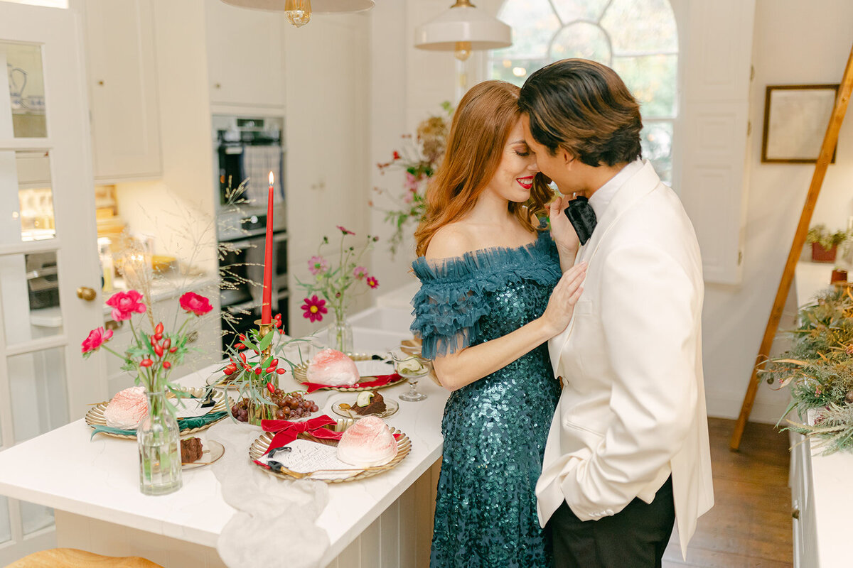 237 - Christmas Elopement Photo Shoot - Tall House On The Square -  Maila Enea Events  - Joana Senkute Photography - London