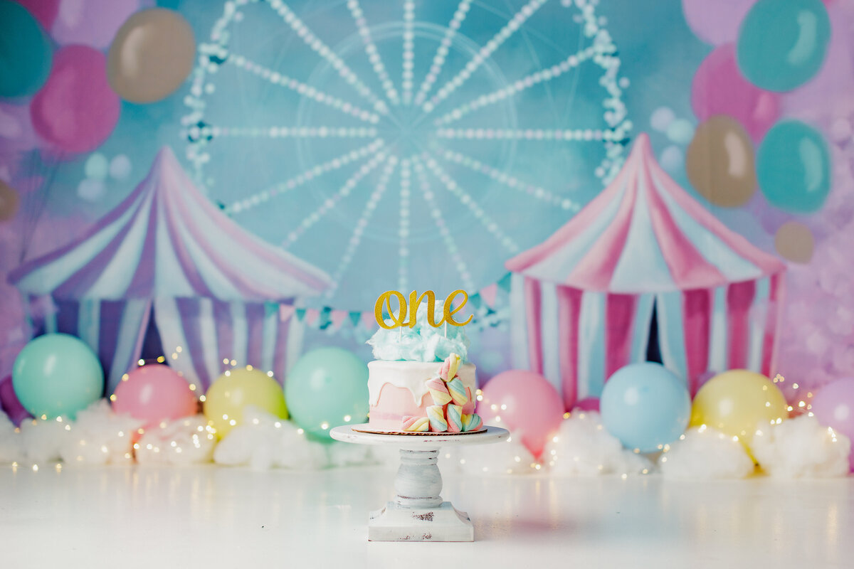 Huntsville AL Best Cake Smash First Birthday Photographer Studio