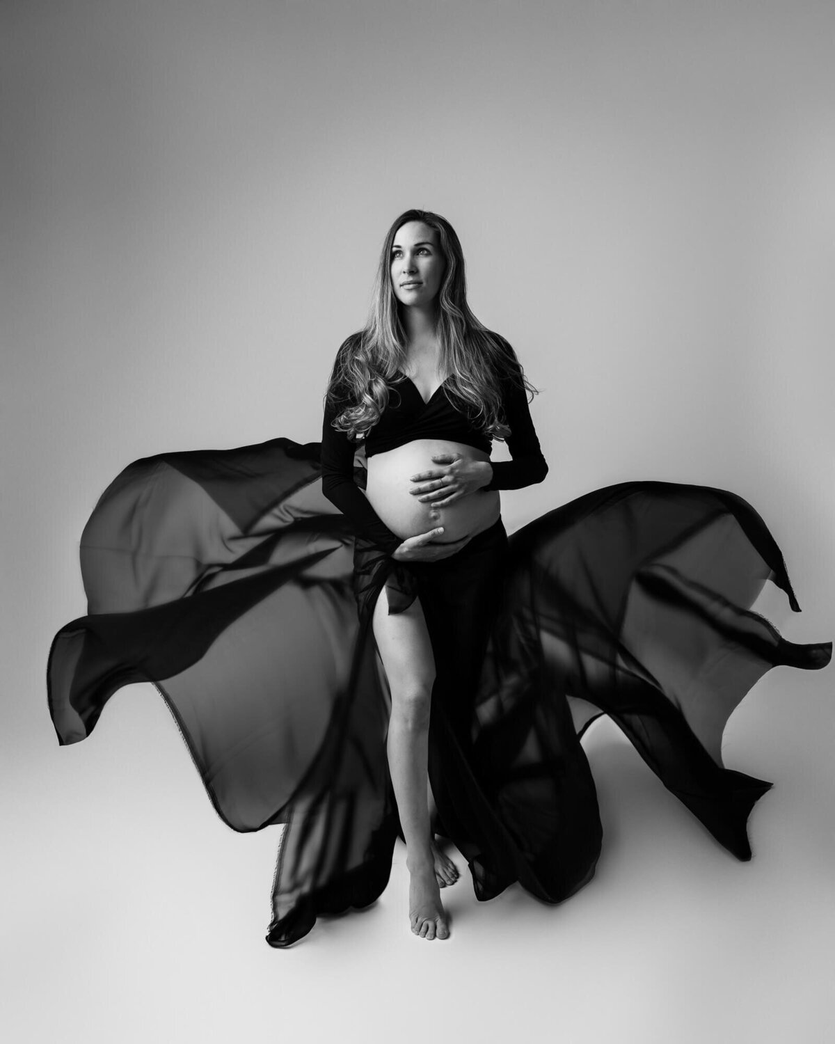 Modern fashion maternity portrait