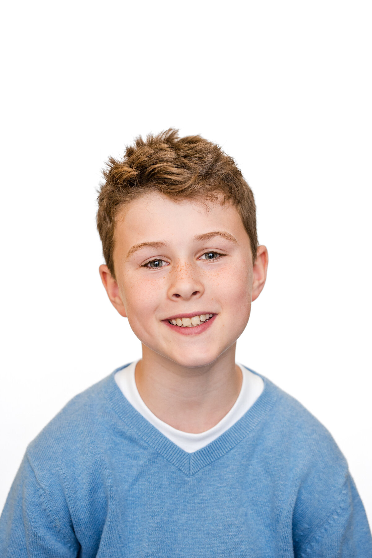 Middle school boy in fine art school photo