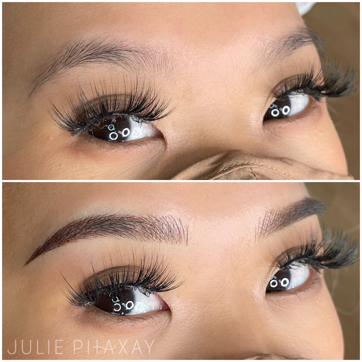 Microblading and shading on asian eyebrows