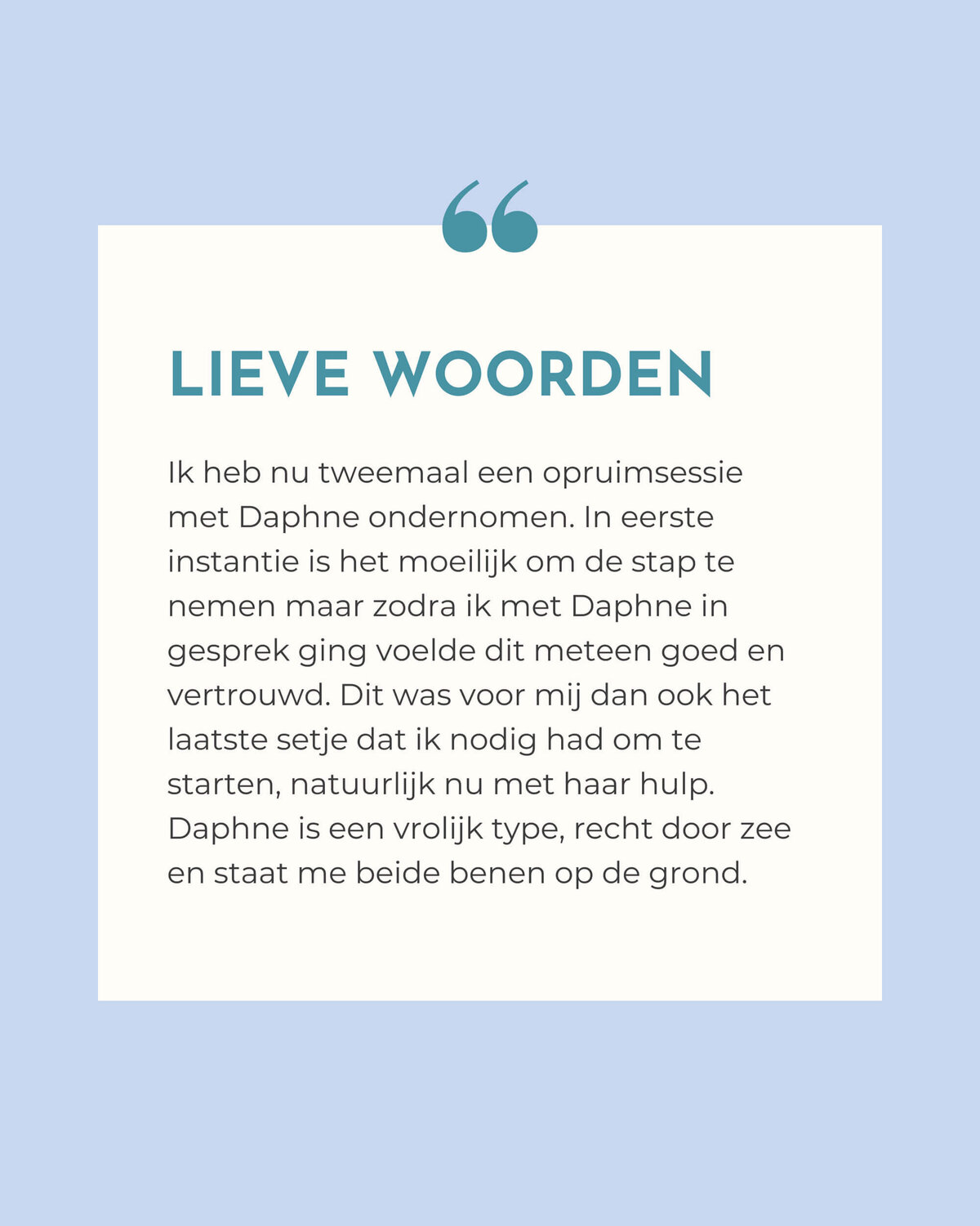 Studio Paoline Kruijssen - portfolio vormgeving - social media templates canva - Firma Opgeruimd - 4
