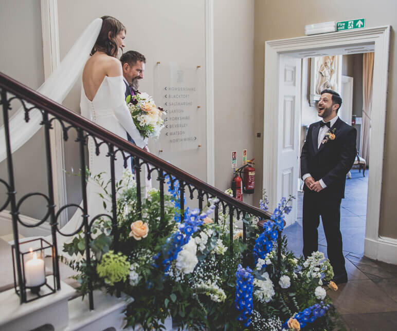 Bride with dad