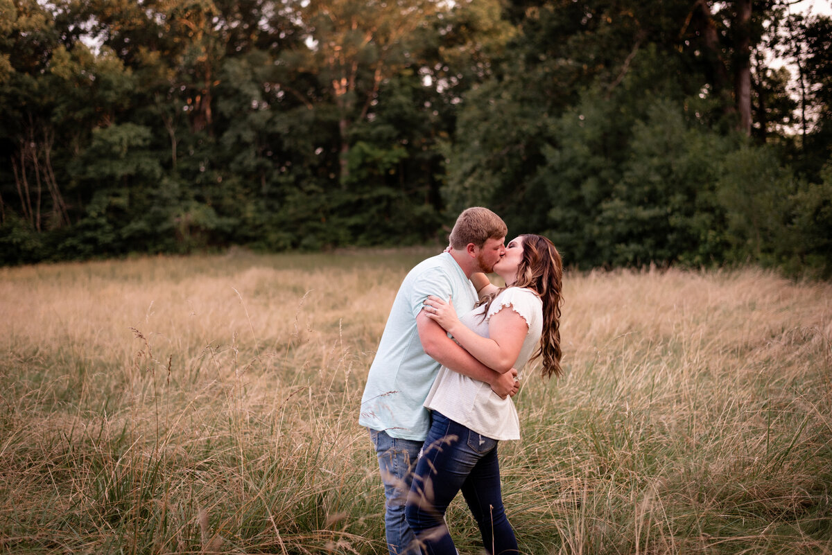 indiana field photo session for engaged couple