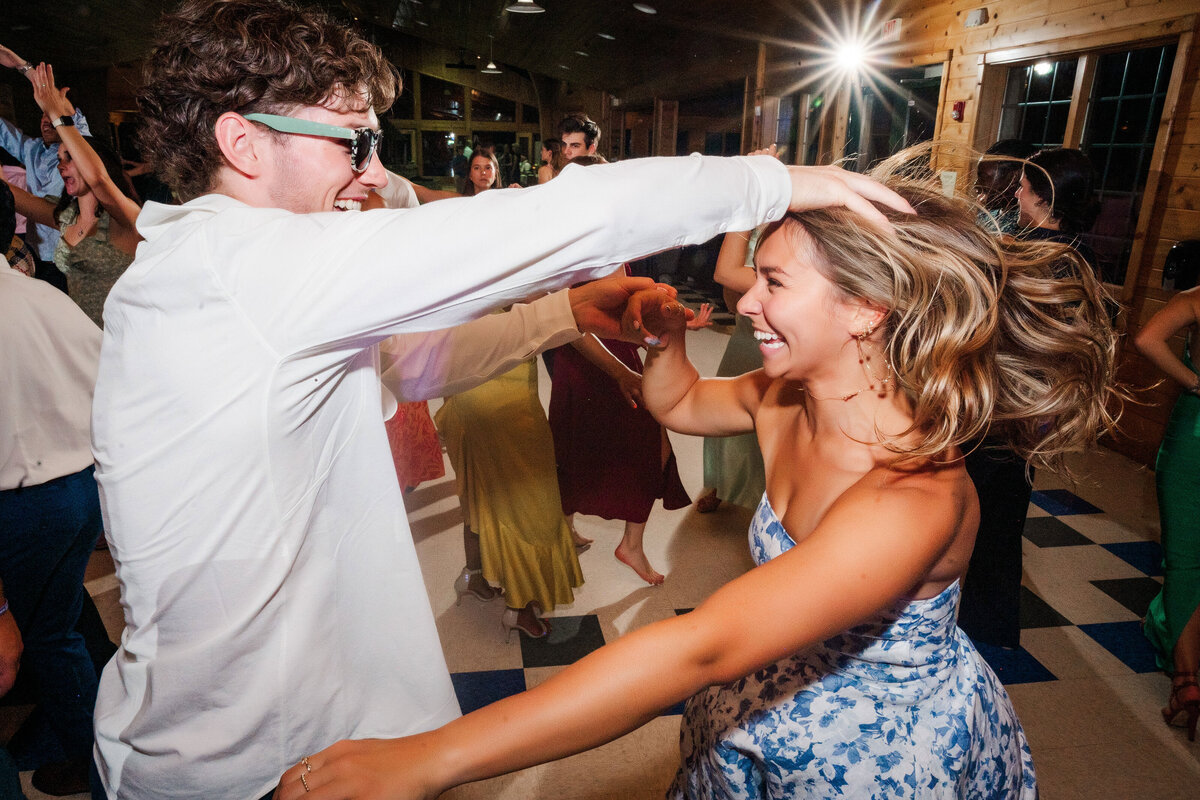 guests having a fun time dancing at wedding reception kramer hall pennsylvania