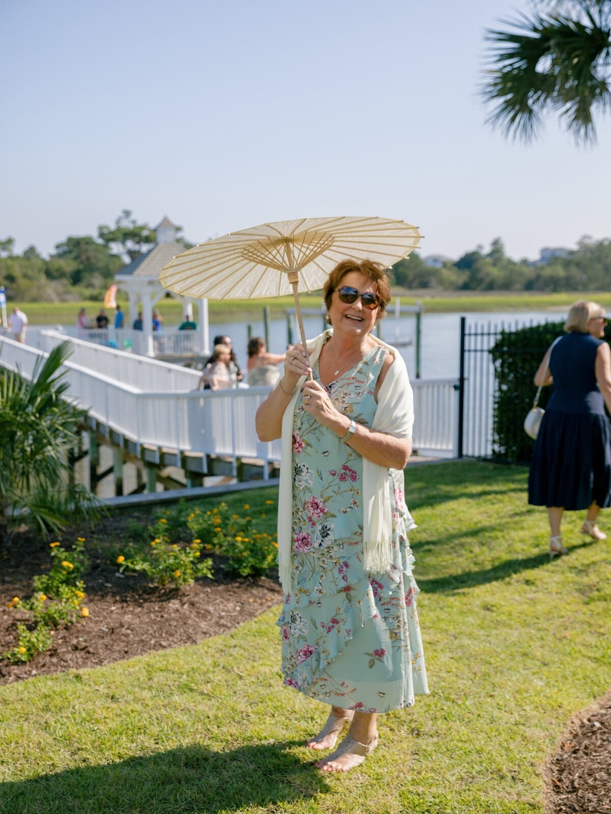 Southport NC Wedding | Blue Satin Bee 35