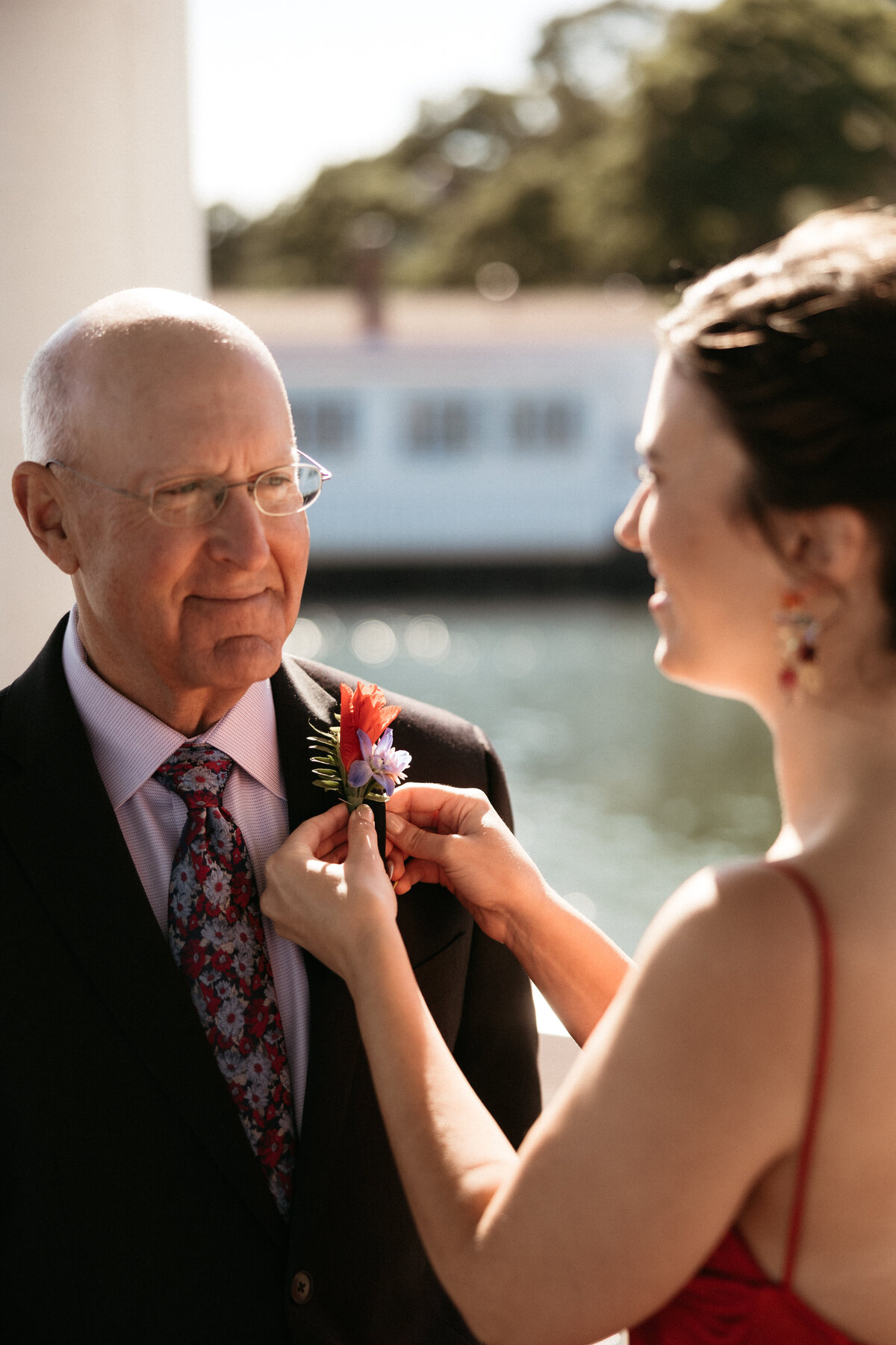 Father boutonniere by Prose Florals captured by Caroline Giuliano Photo