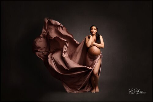 Brown Maternity Dress Charlotte