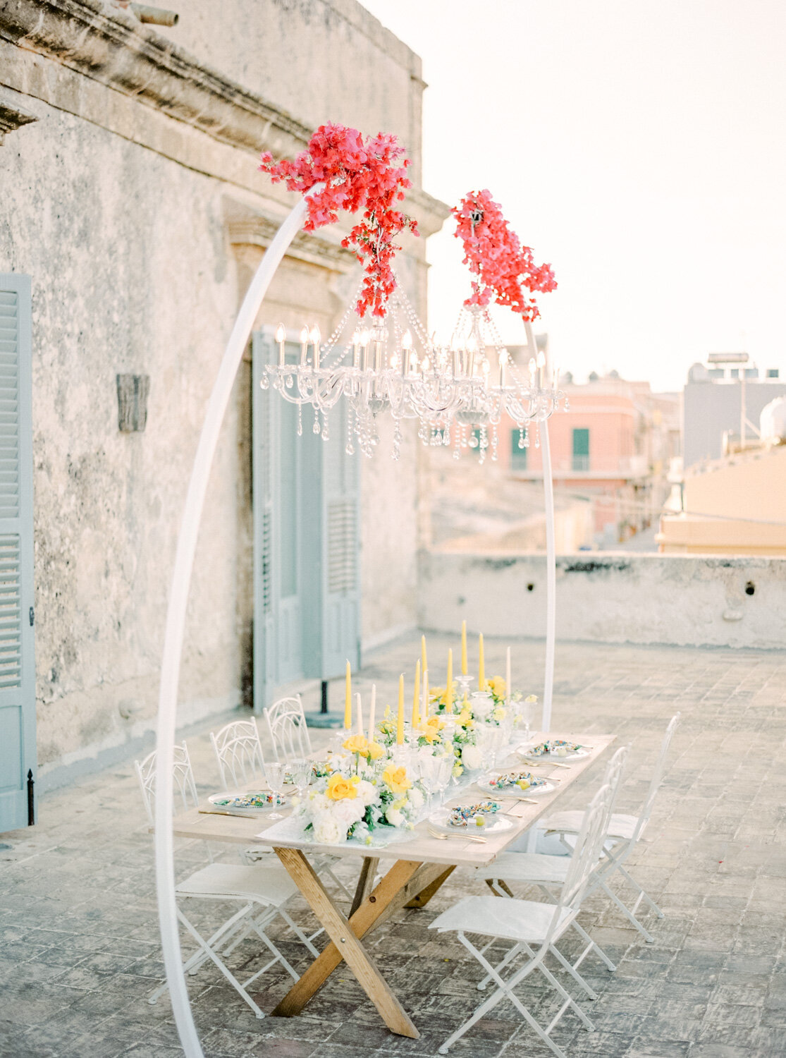 Luxury wedding table setup