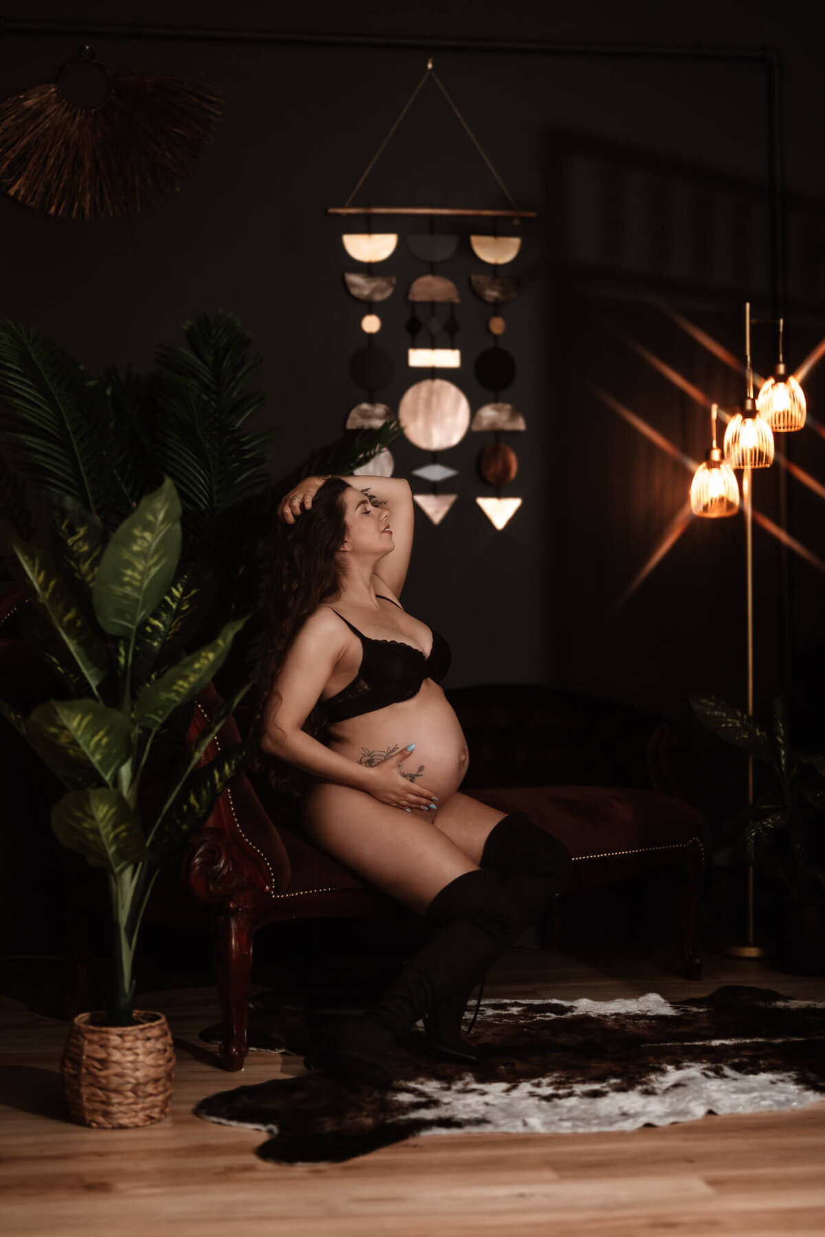 Glowy and sexy maternity boudoir portrait highlighting natural light and radiant beauty in Whatcom County

Intimate maternity boudoir session with soft glowing light, celebrating motherhood and confidence

Radiant and sensual maternity boudoir photo capturing the glow of pregnancy in Bellingham studio

Warm and empowering maternity boudoir portrait with delicate lace and soft lighting in Whatcom County

Elegant maternity boudoir image emphasizing the glow and strength of motherhood in a cozy studio setting

Softly lit, sexy maternity boudoir photograph showcasing natural curves and glowing skin in Bellingham

Beautifully glowing maternity boudoir session focused on celebrating pregnancy with confidence and sensuality