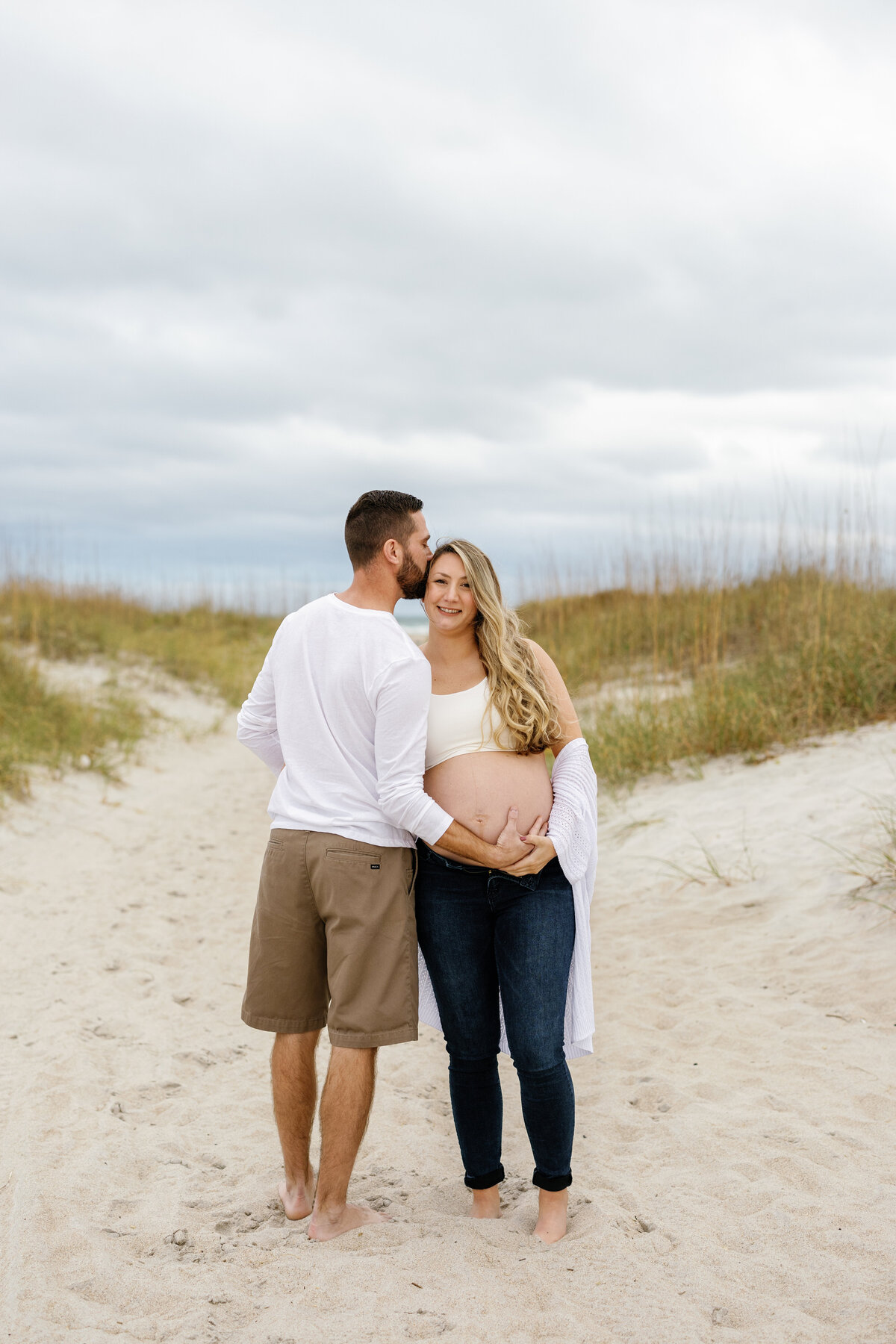 Intimate Maternity Photography in Wilmington Beach