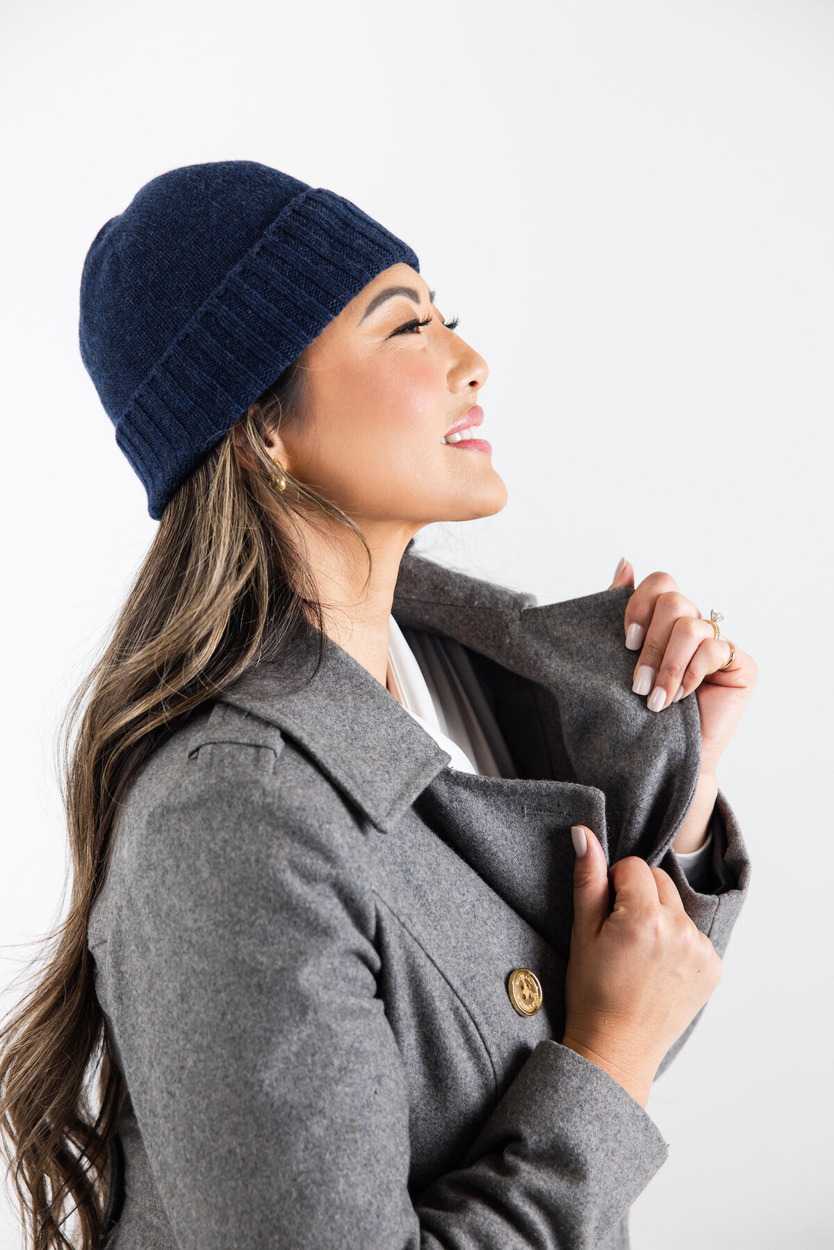 Coastal Cashmere Seattle Beanie Navy 3
