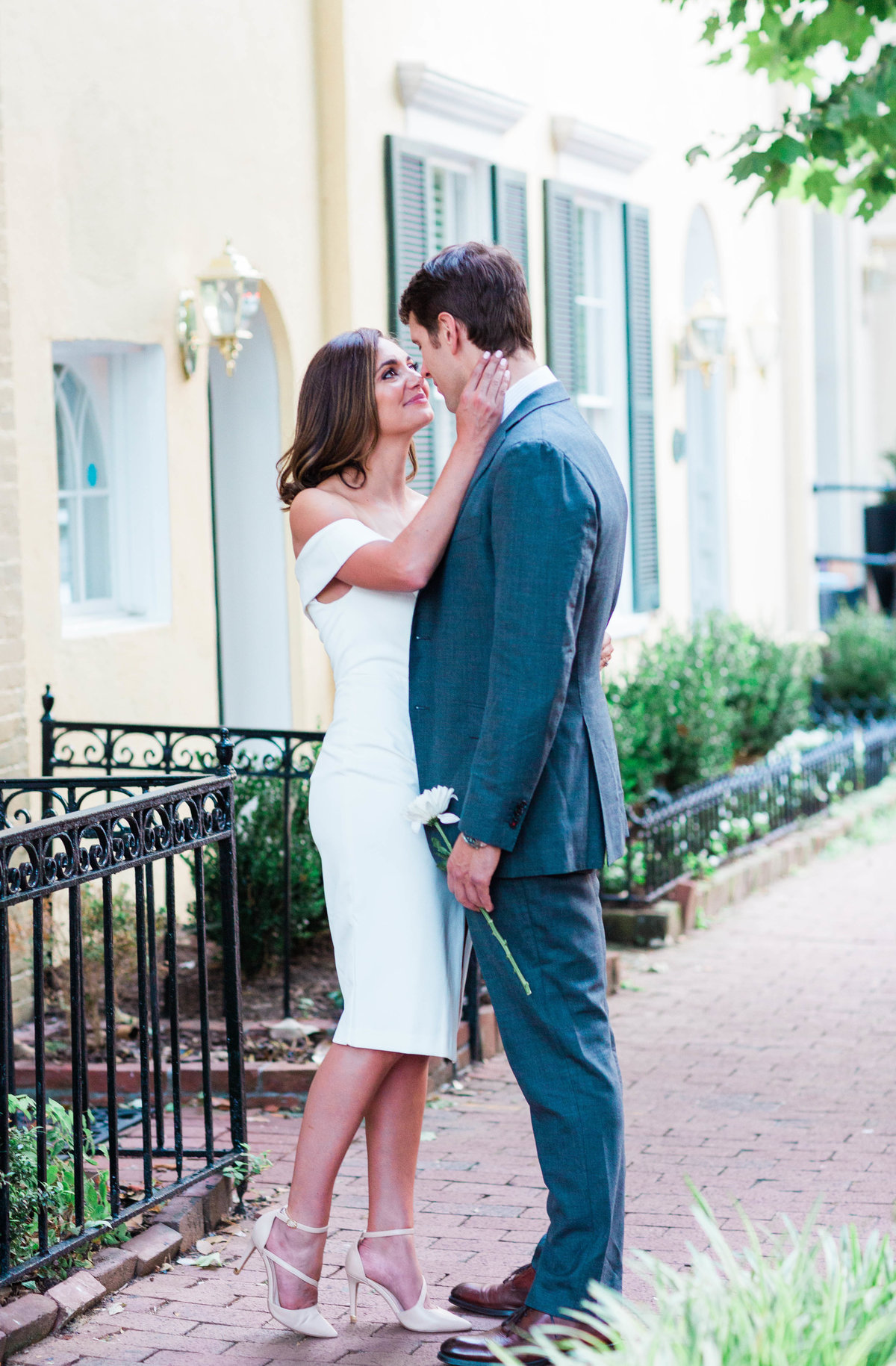Romantic engagement photos in Georgetown