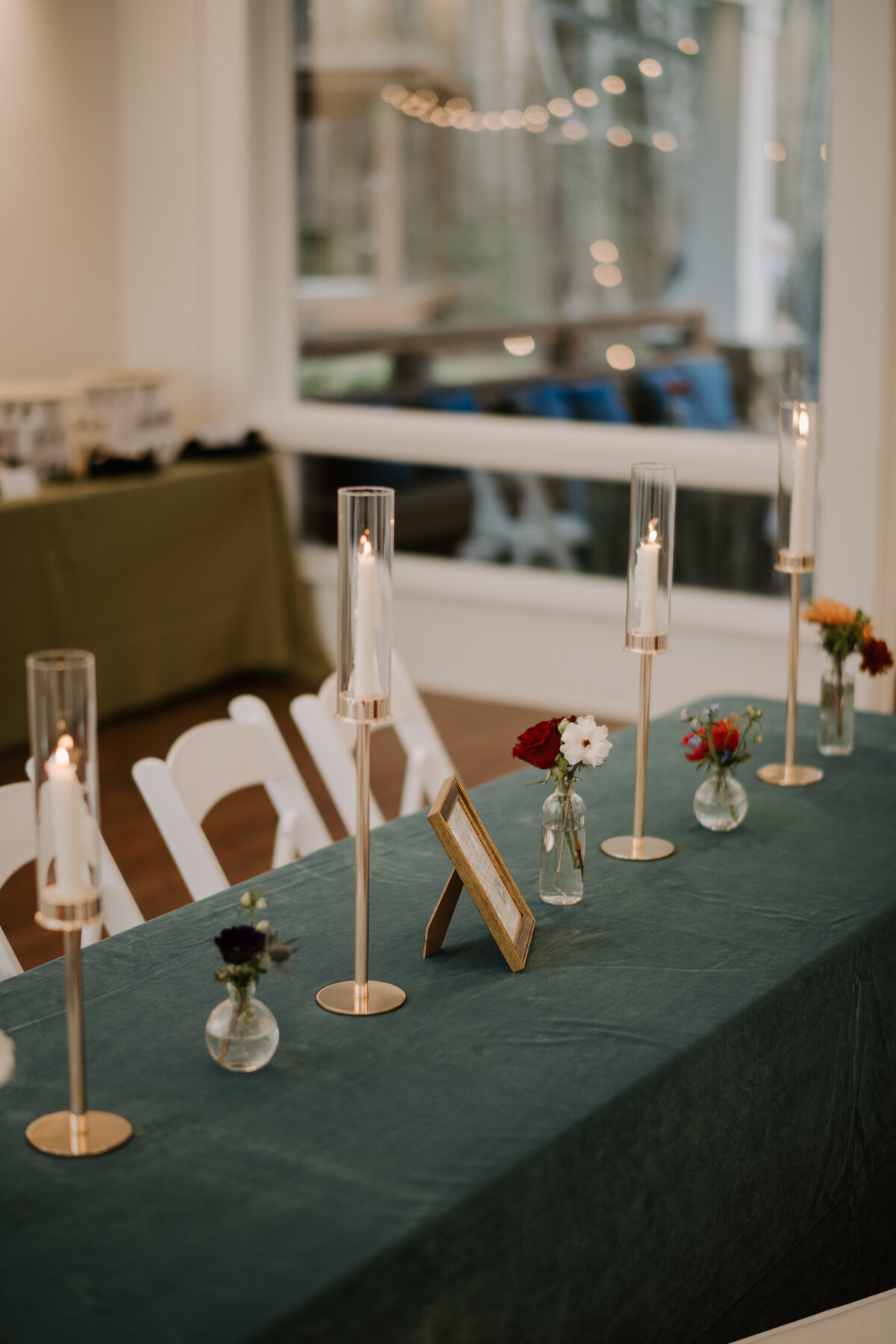 reception table decor