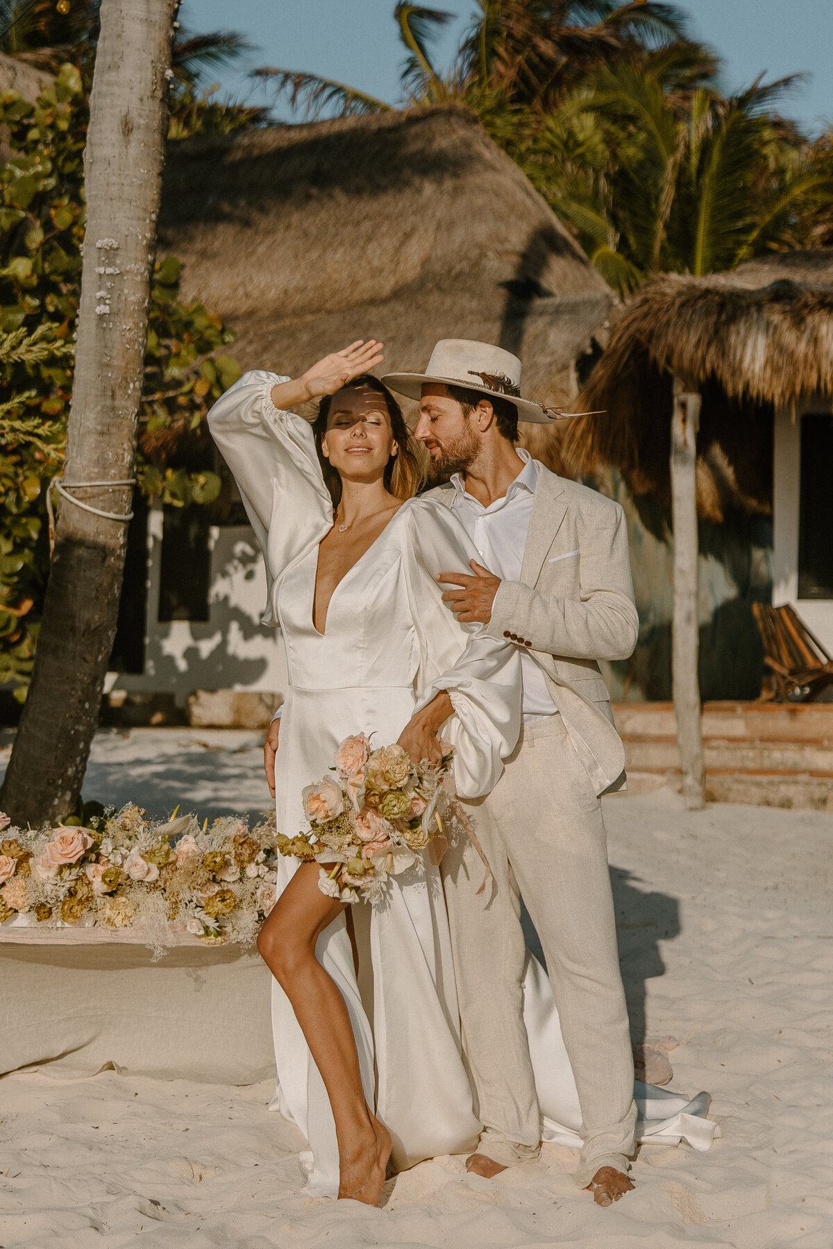Styled Wild Tulum Beach Wedding-205
