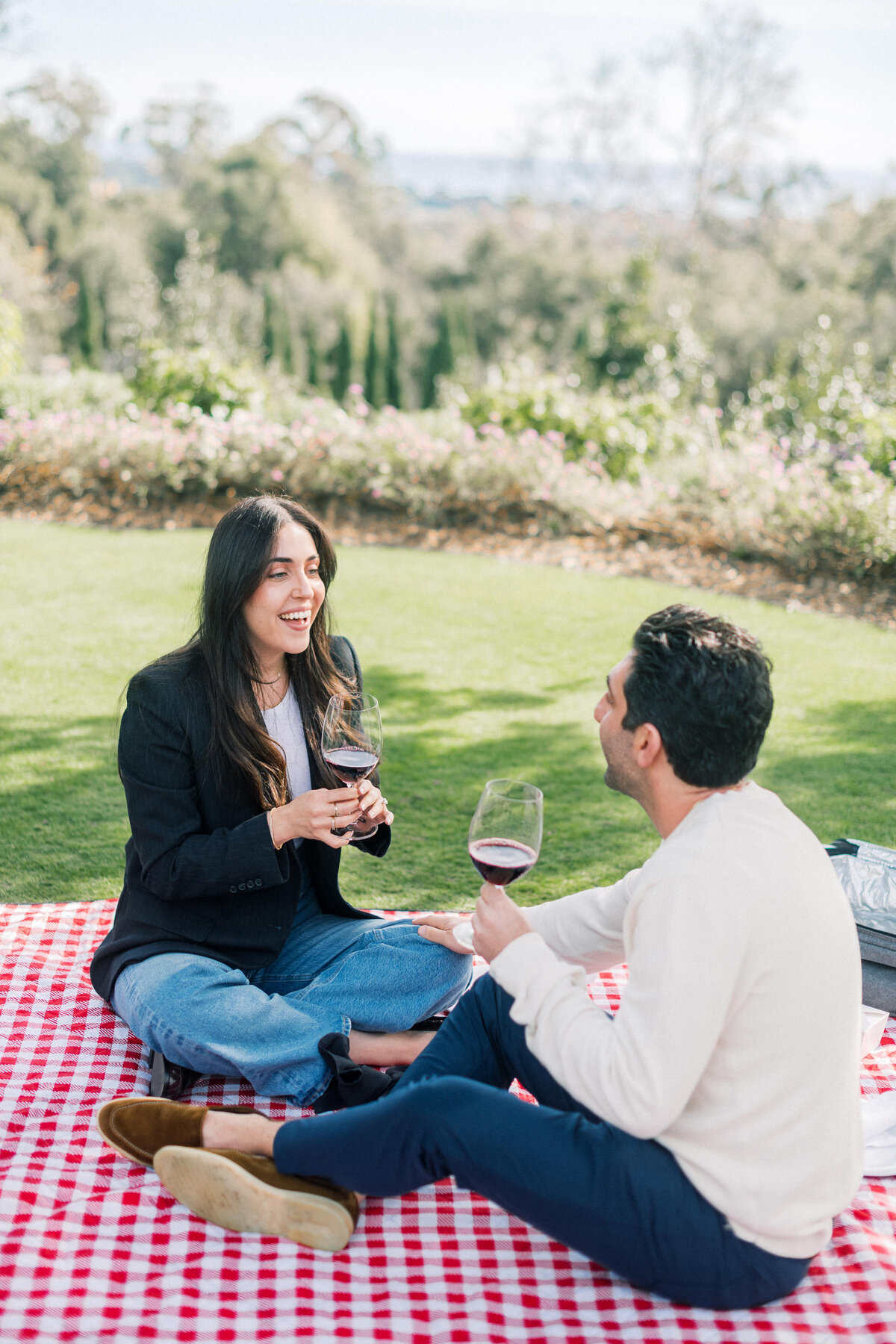 Surprise Proposal Gourmet Picnic Experience San Ysidro Ranch 11