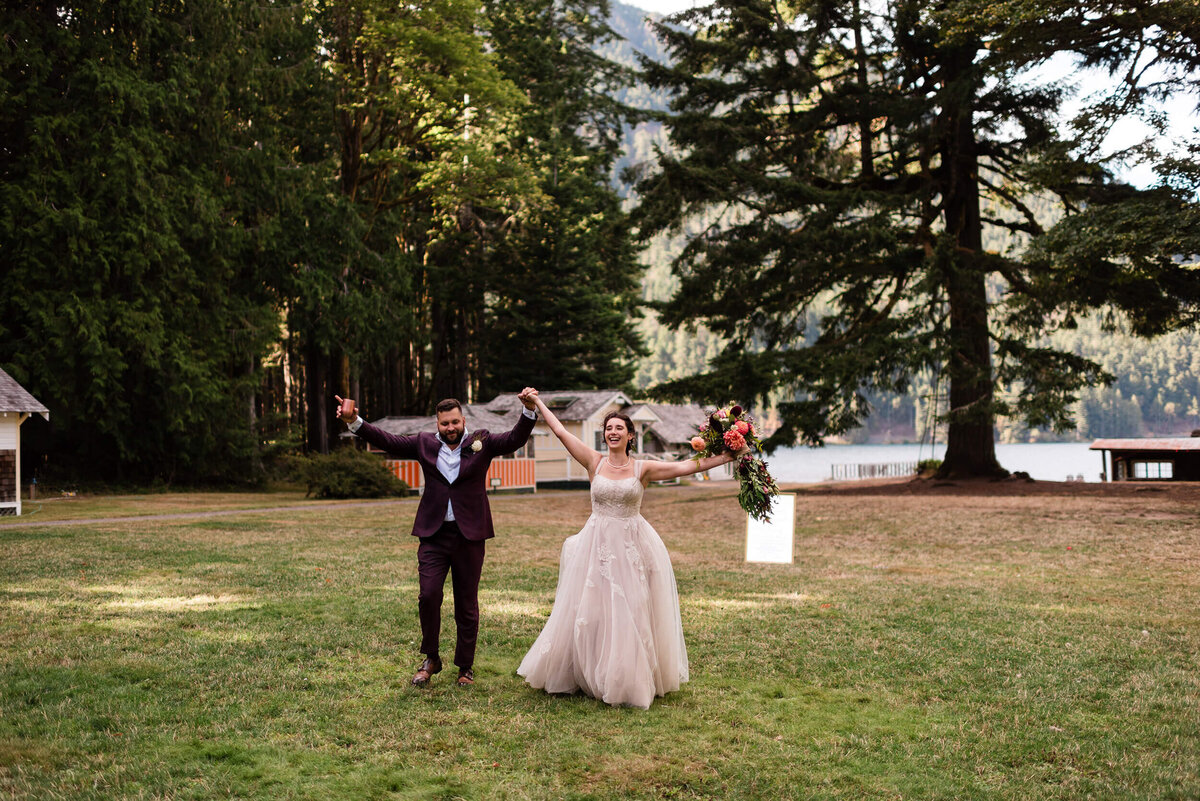 Couple at Nature Bridge Wedding 