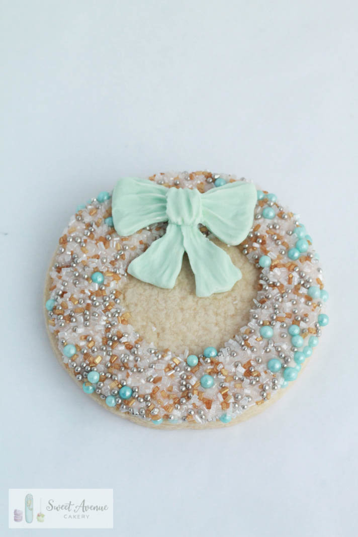 winter wreath cookies