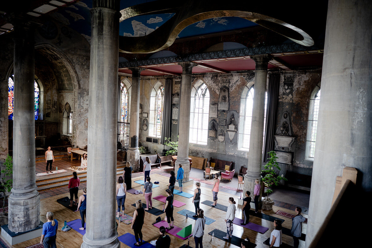 photography of a staffordhire oatcake with a side of brown sauce