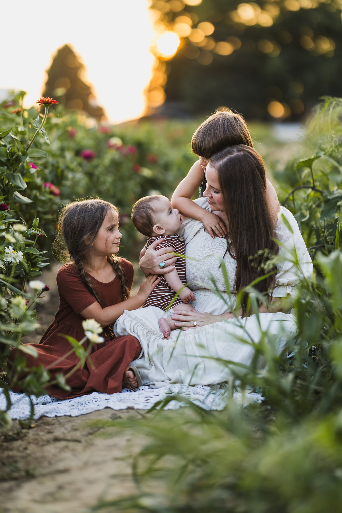 a mother and her babies beautiful artistic family photography in chicago suburbs
