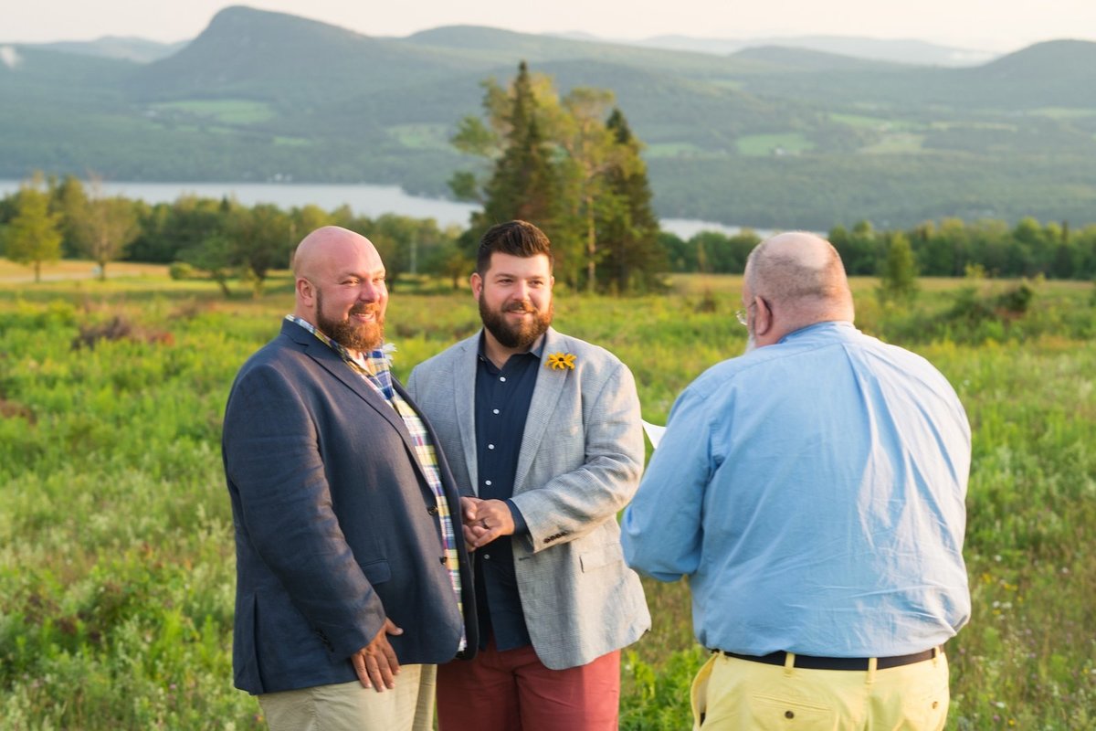 Same sex wedding photographer at Vermont by Lake Willoughby elopement 3