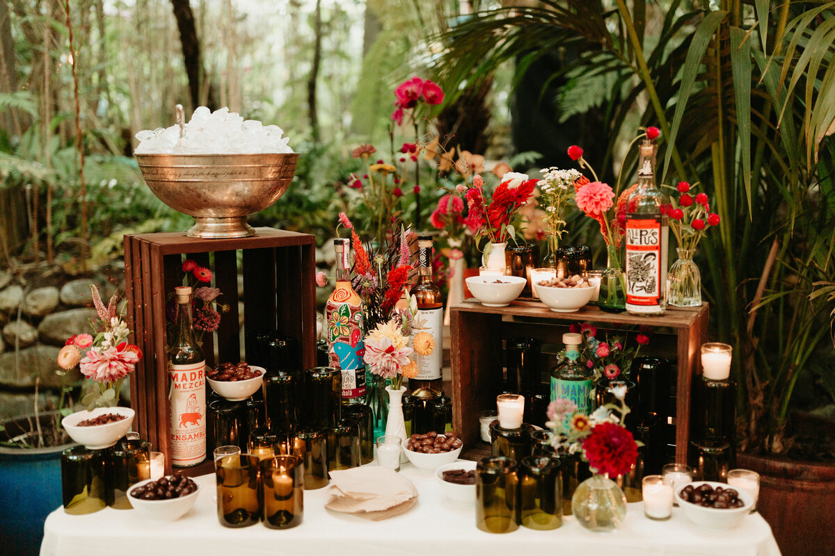 Colorful bar at Holly Farm