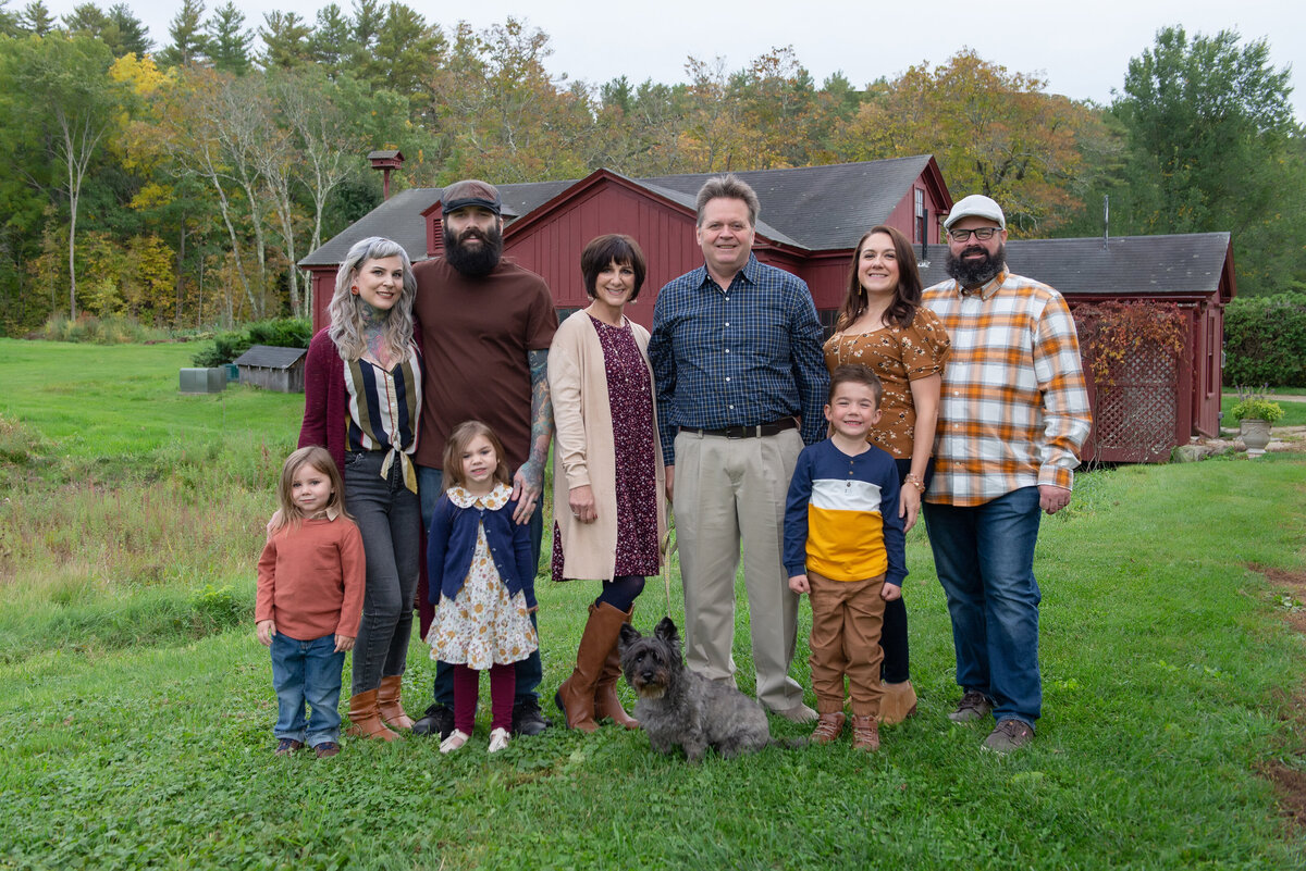 Family photo at Hamilton House South Berwick Maine