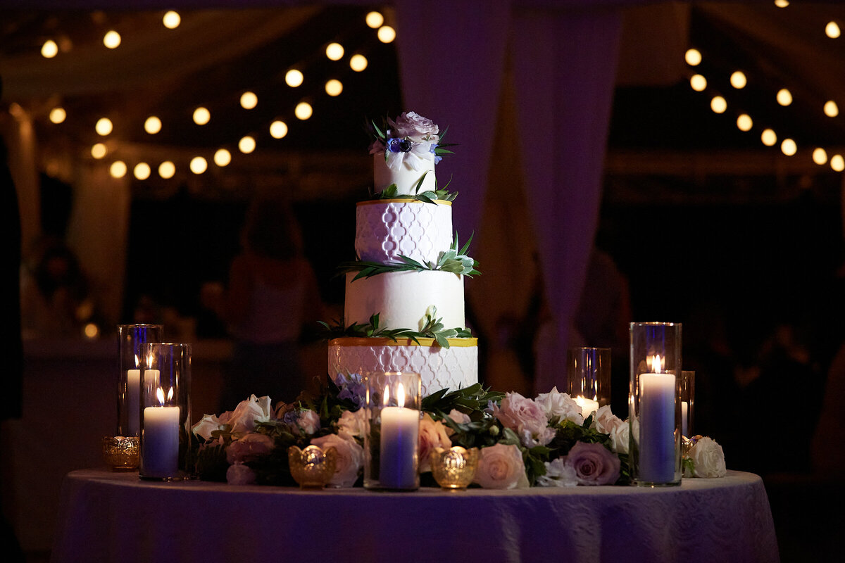 Hilton Head Island Wedding  | Sea Pines  Wedding  | Trish Beck Events | HIlton Head Wedding Planner | Southeast Wedding Planner |  four tier custom Wedding Cake