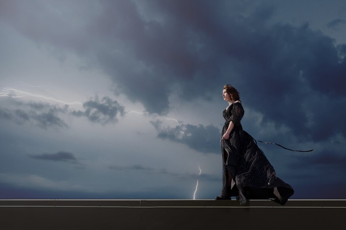 Dramatic Senior Portrait With Stormy Sky By Senior Picture Photographer-10