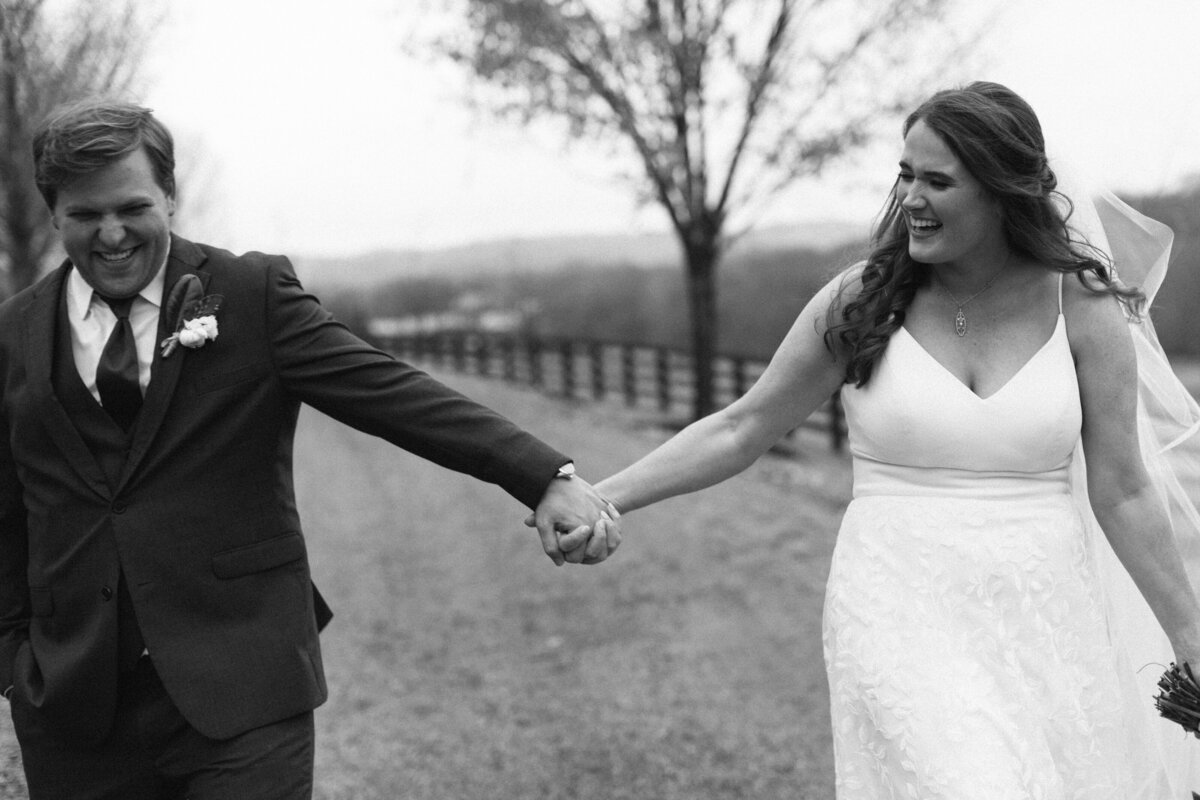 bride-and-groom-laughing