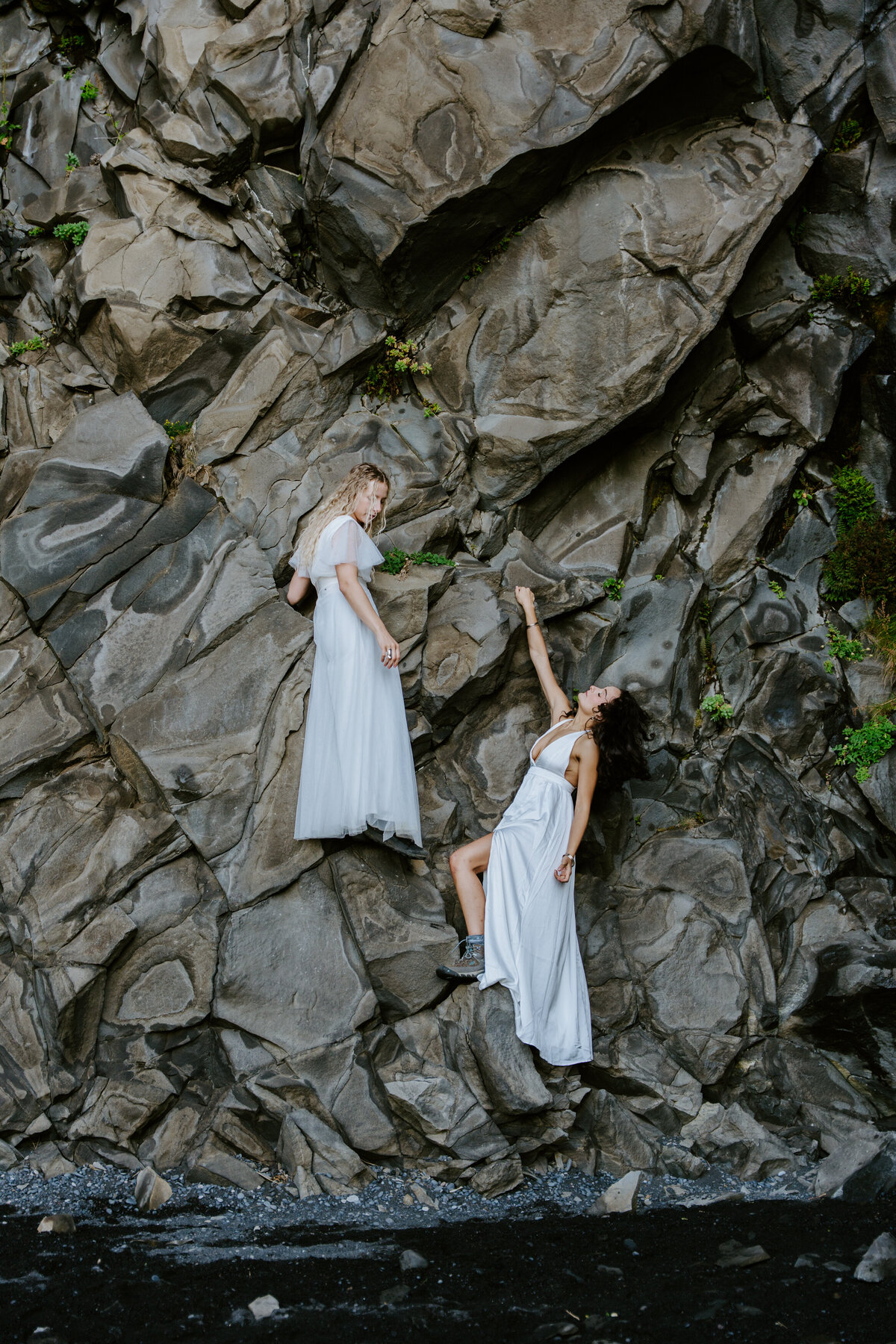 Black Sand Beach Iceland Elopement
