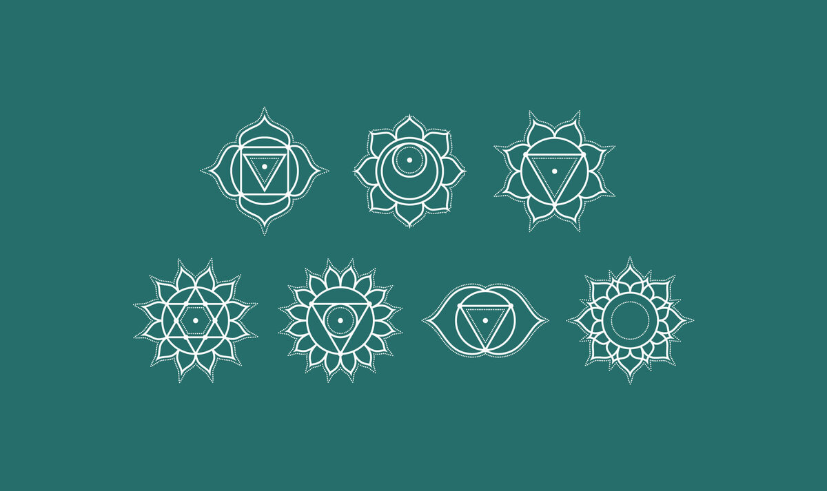 Chakra Icons created for a hypnotherapist