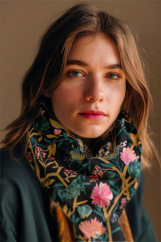 foulard-motif-aquarelle