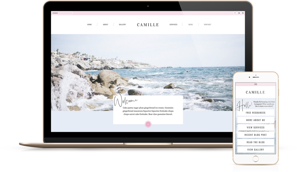 Simone | Showit Website Templates | Showit Websites by Heather Jones Creative