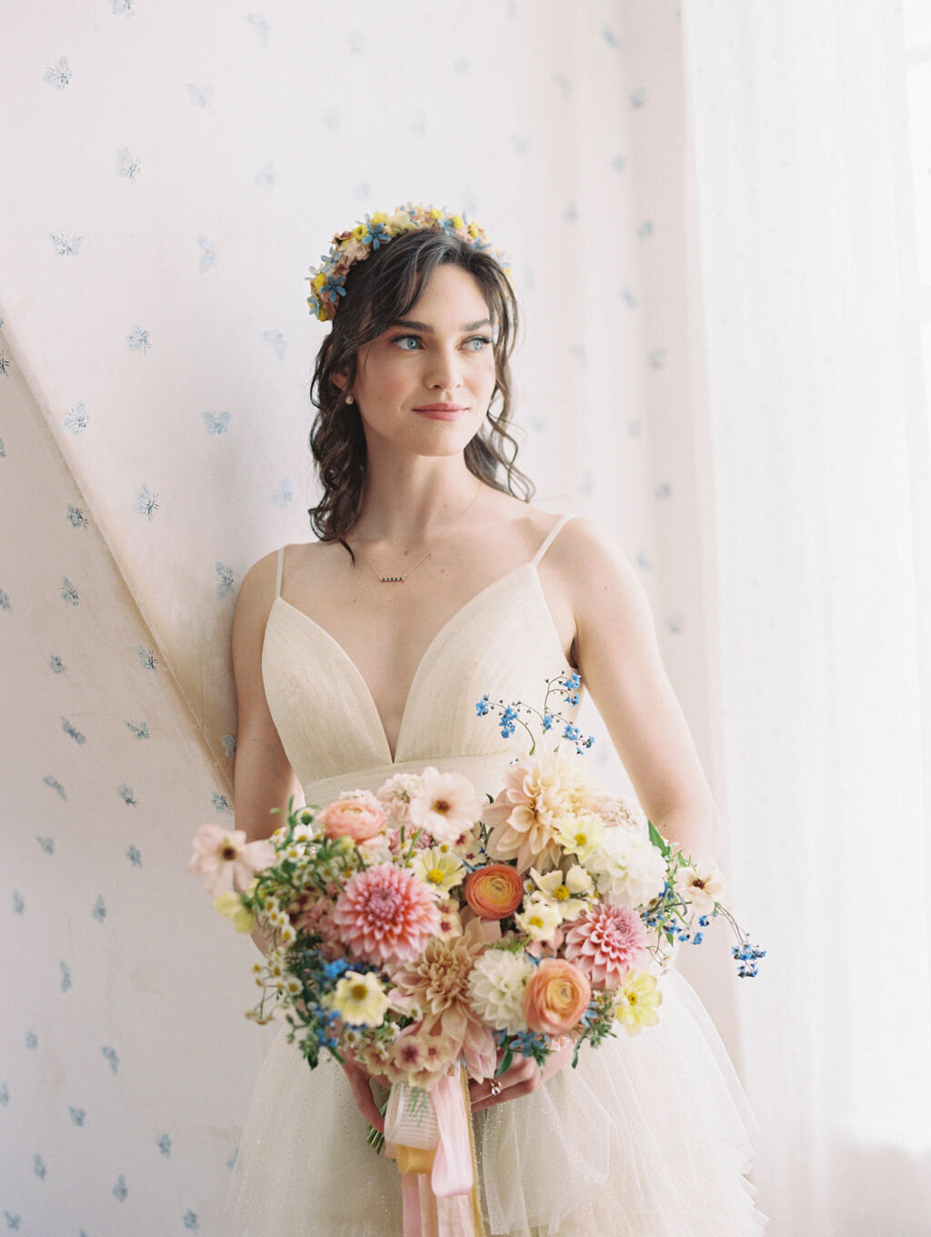 Peach and Yellow Bouquet