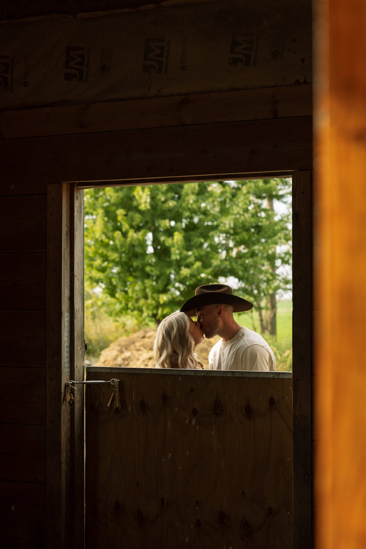 Wisconsin Horse Farm Engagement Session Creative Couples Session-50