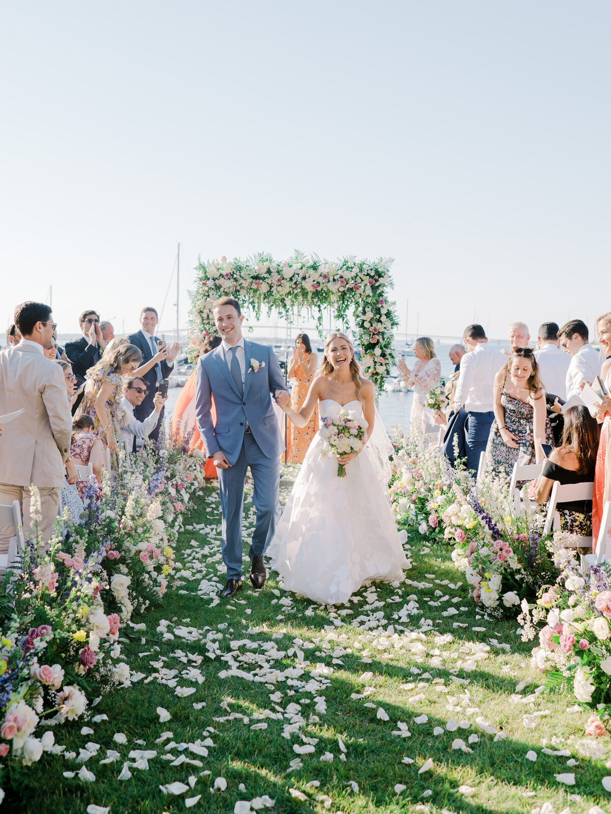 Kate-Murtaugh-Events-Newport-bride-groom-walking-down-the-aisle