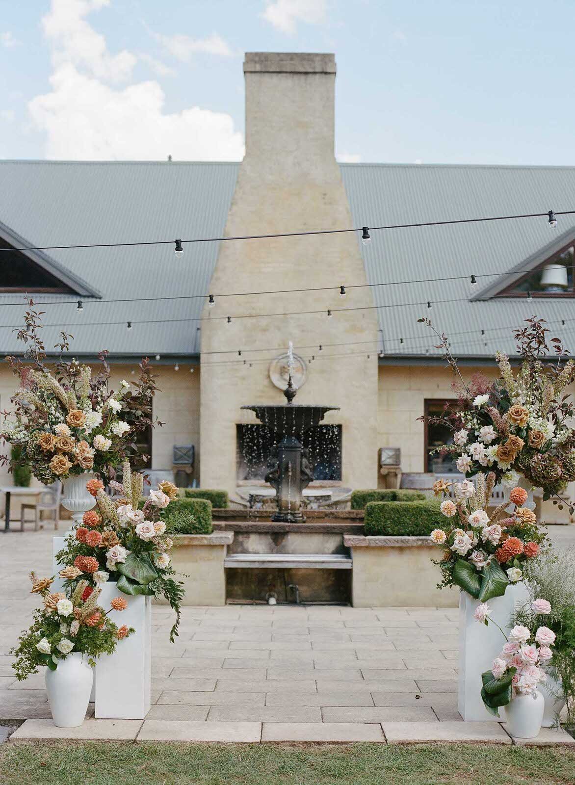 Centennial Vineyards wedding venue and wedding florals