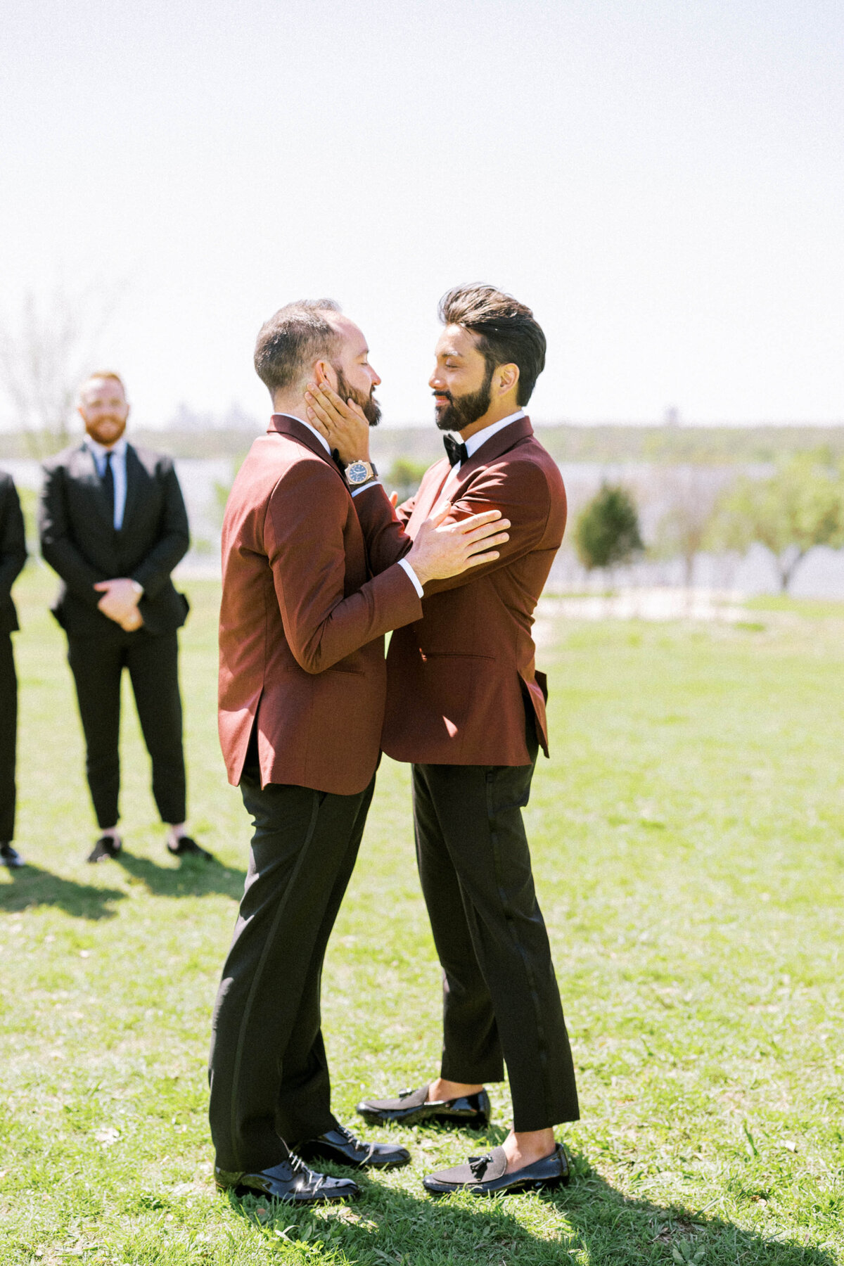 two-grooms-first-look