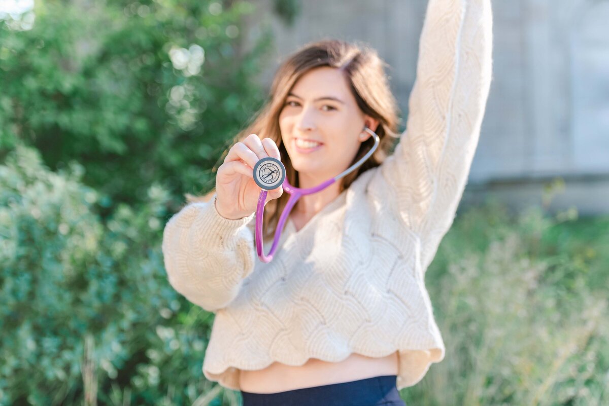 UIC College graduation photos, celebrating the start of nursing school