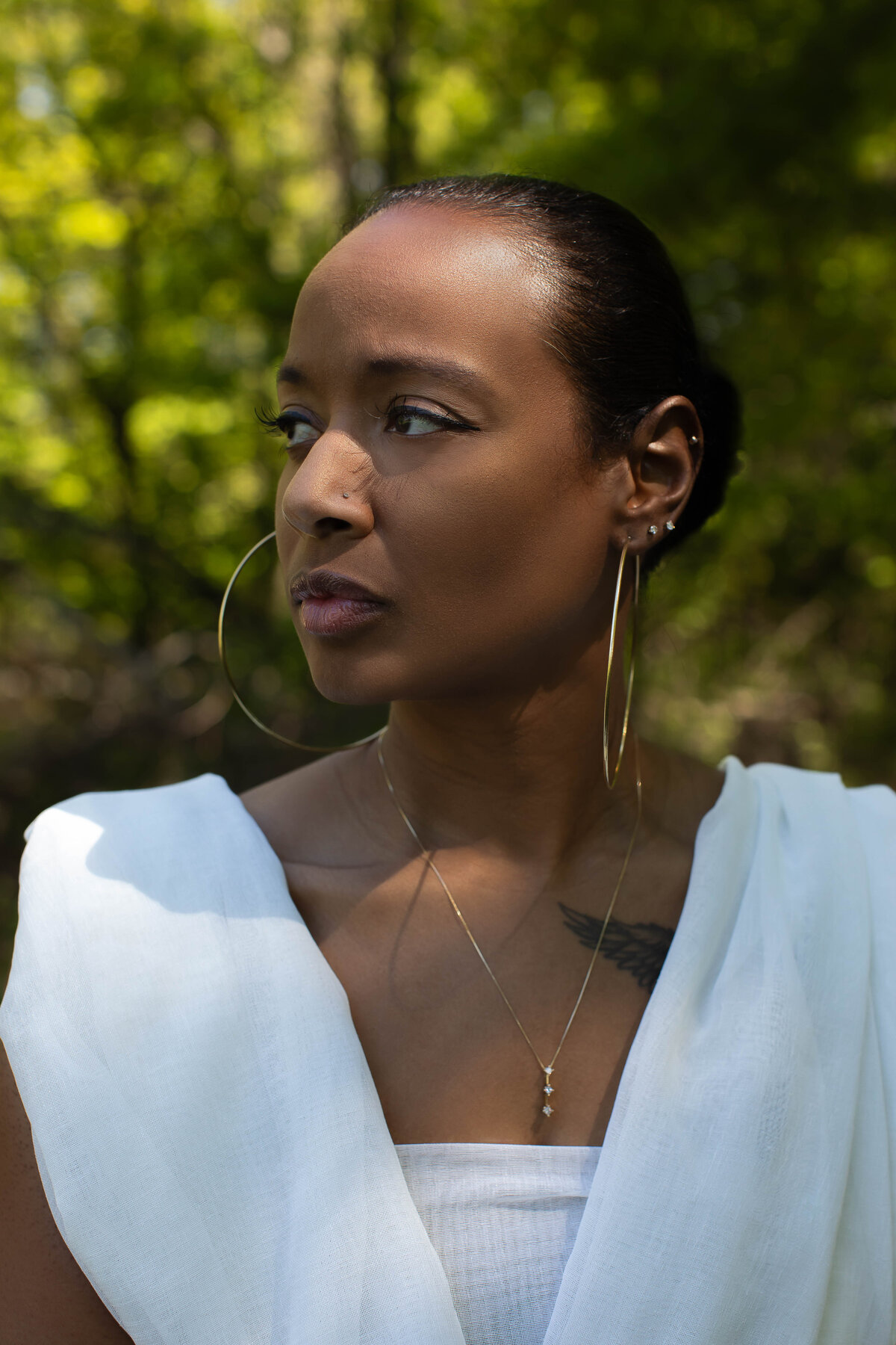 Portrait taken by a black female photographer in new york
