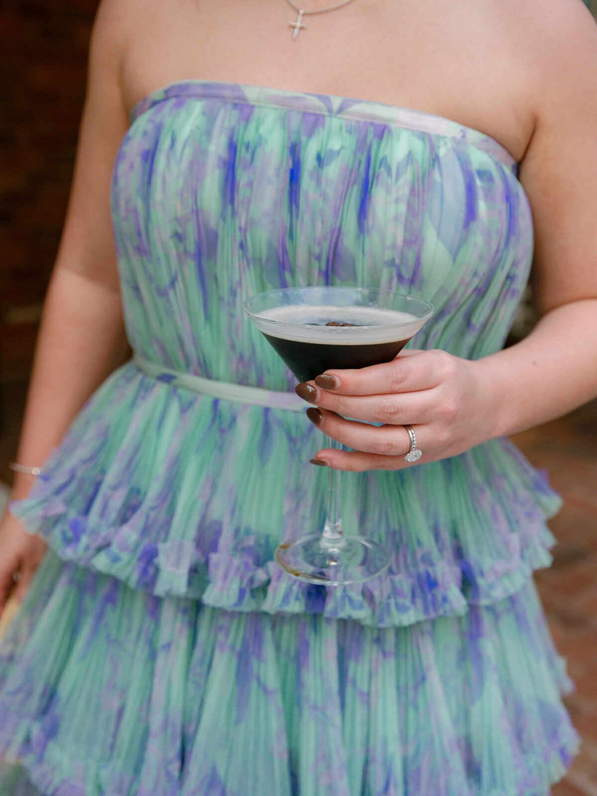 guest with a cocktail