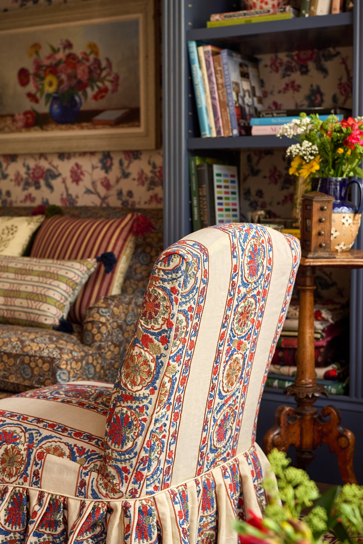 Sintra_Stripe_Red_Blue Fabric 