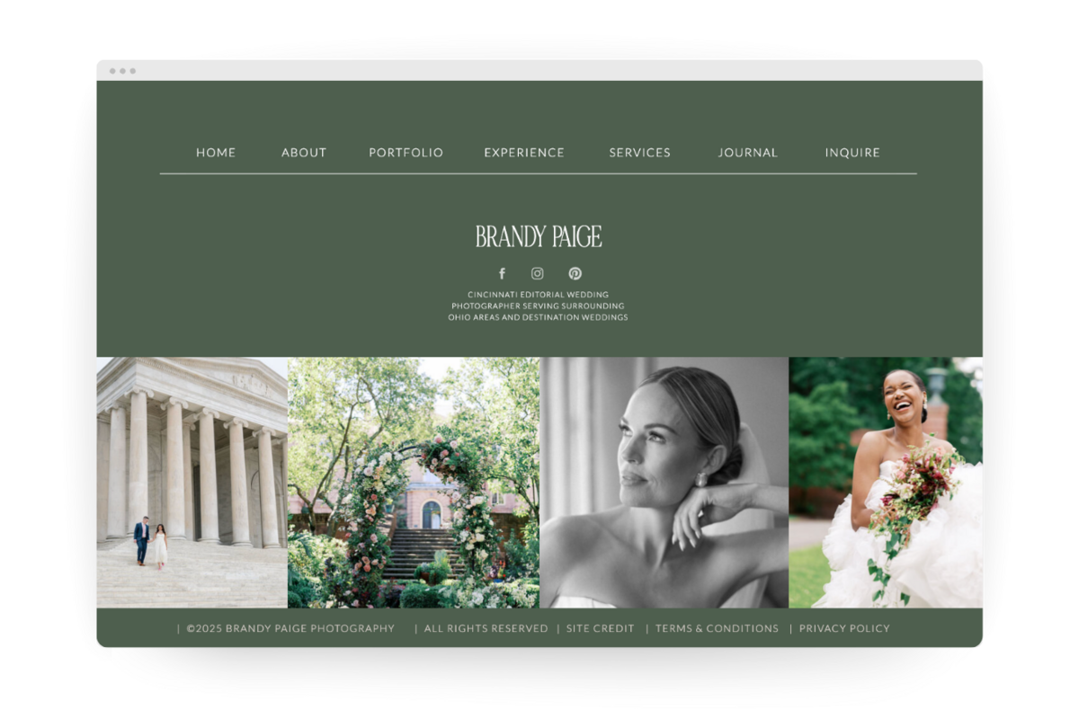 Masculine Showit Website Template Mockup Designed By SEO Expert High Tide Strategy | Ralph Lauren, Old Money-Inspired Branding