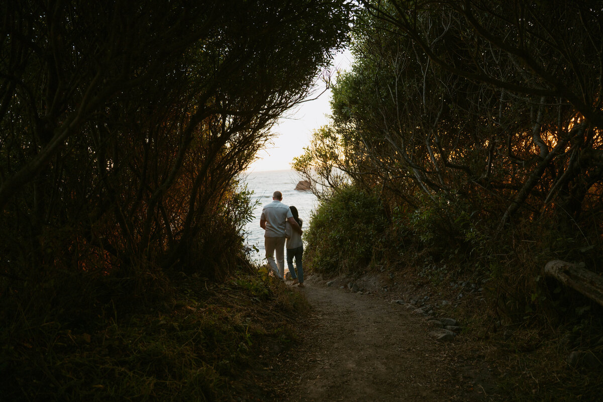Bride and groom golden hour portrait Northern California wedding photographer