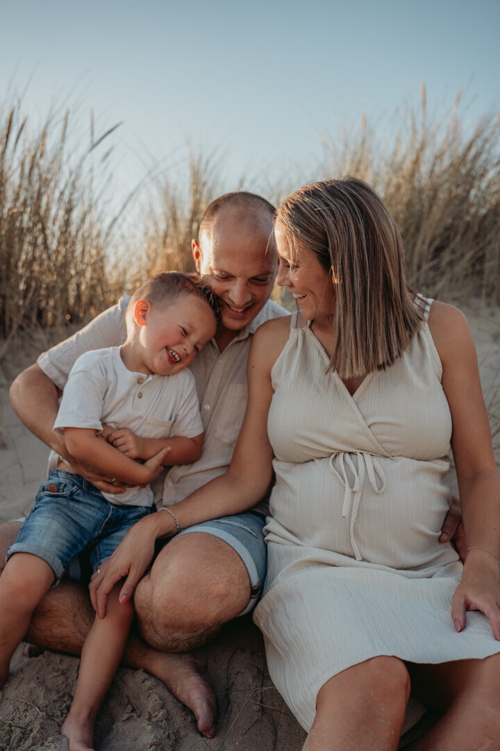 Gezinsfotografie strand goldenhour-1