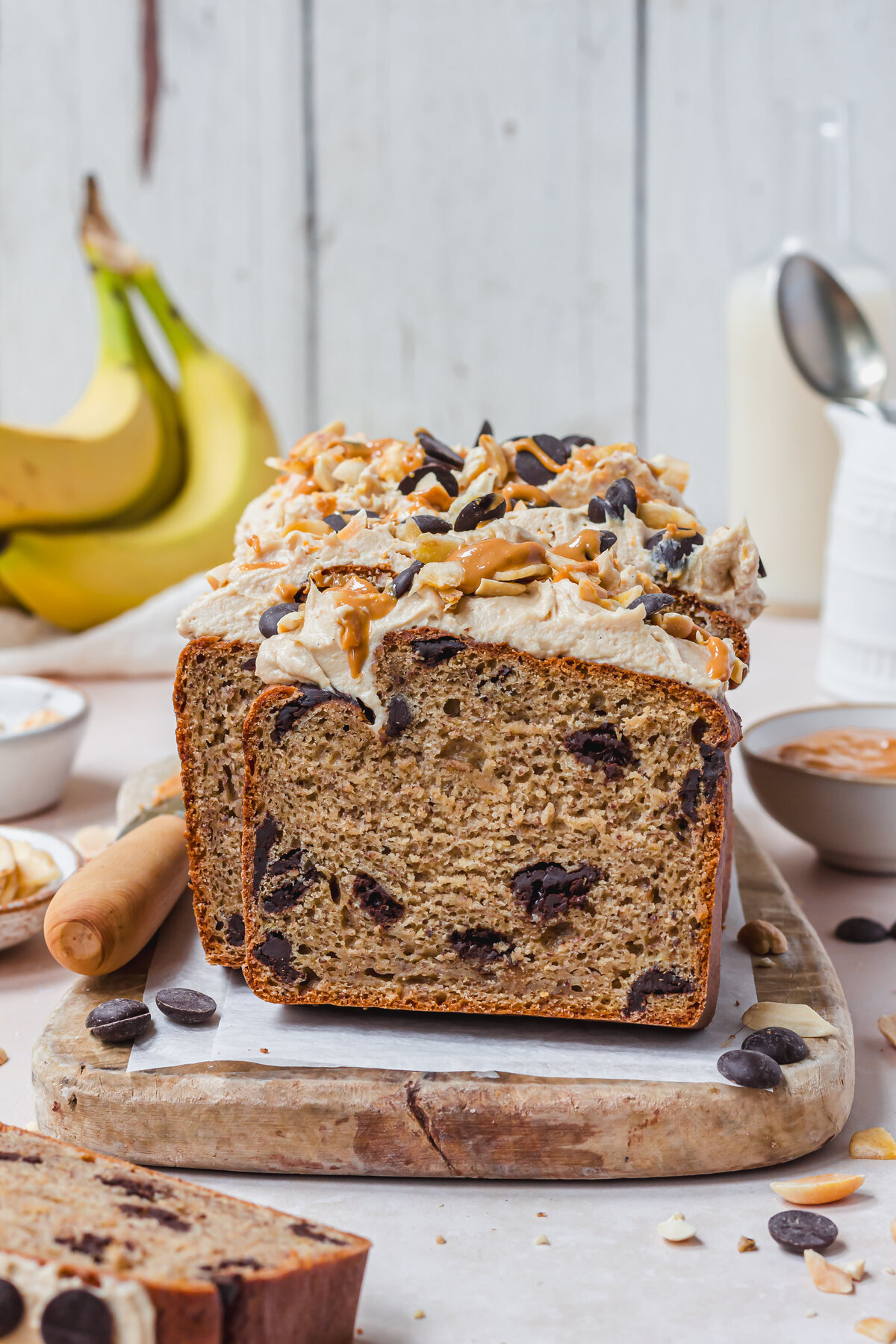 Chocolate Chip Peanut Butter Banana Bread