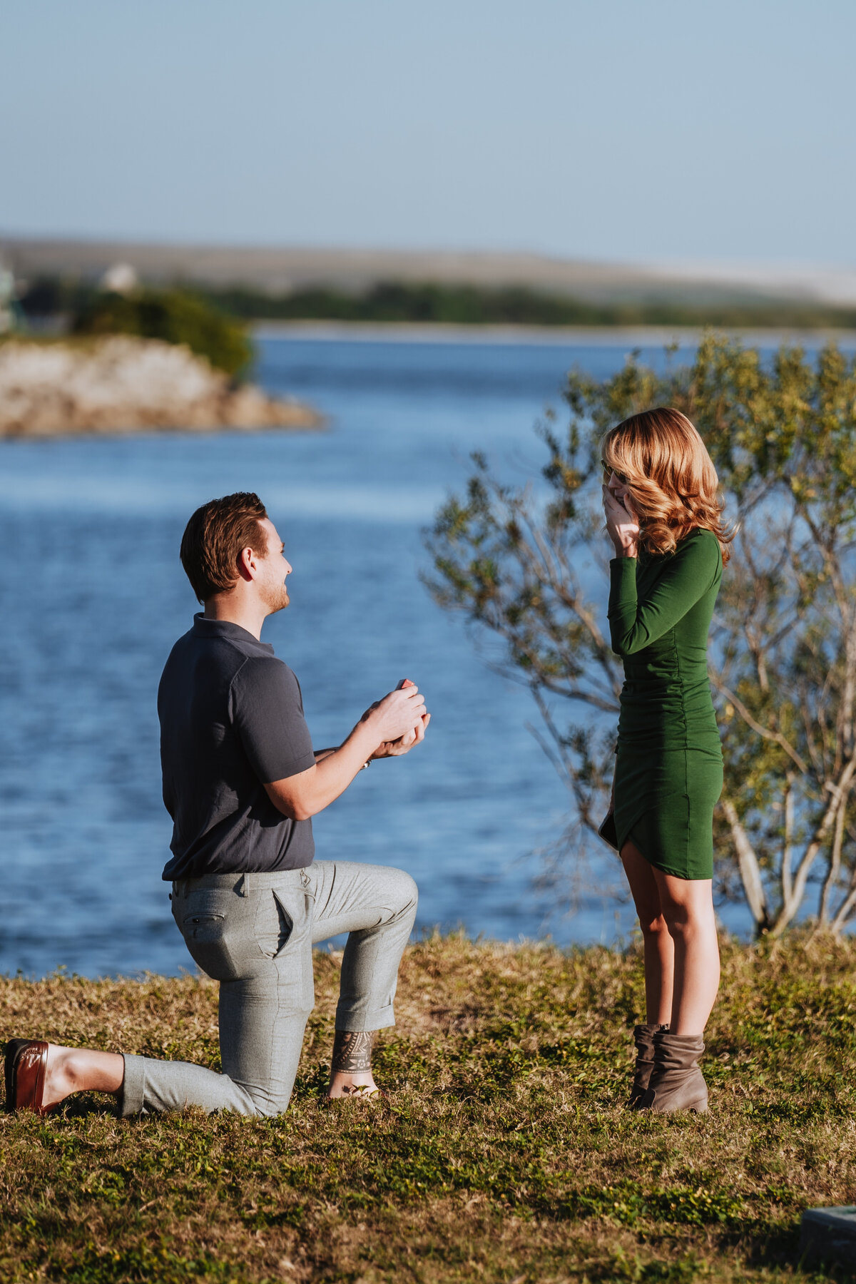 man on one knee proposing