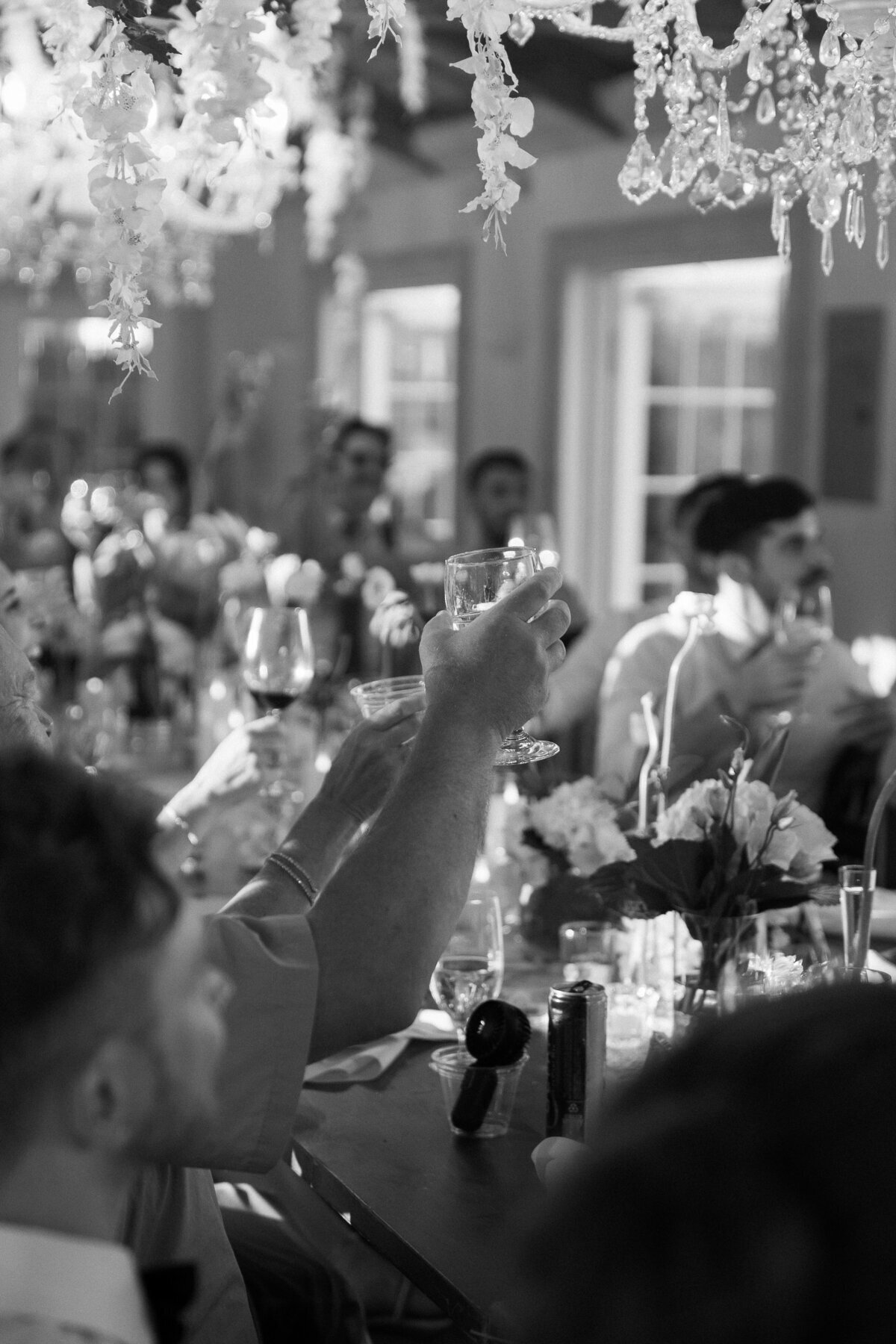 Wedding reception photo by film wedding photographer, Shelby Ann Photos