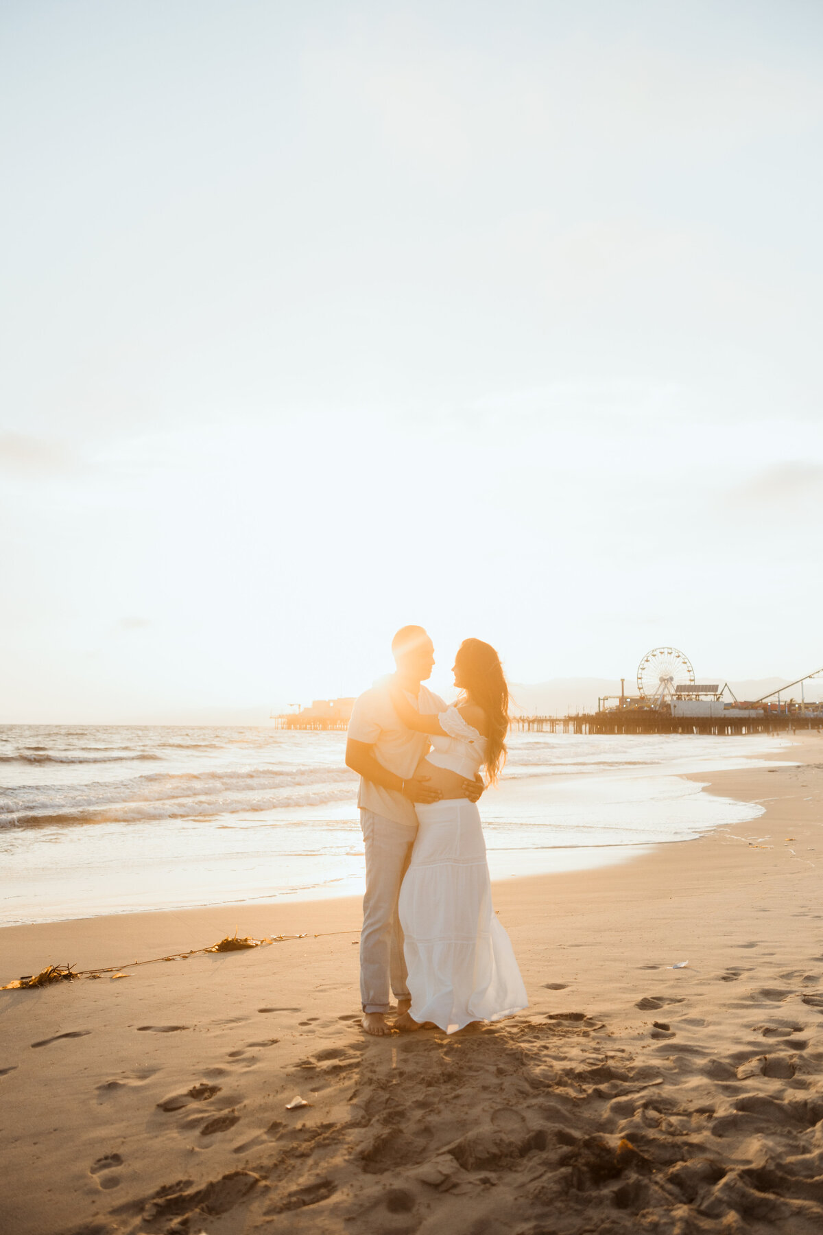 Santa Monica Beach Maternity Photography 49